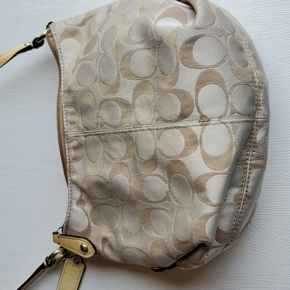 Coach Vintage Y2K Tan Bronze Yellow Classic C Monogram Crossbody Purse - Picture 9 of 12